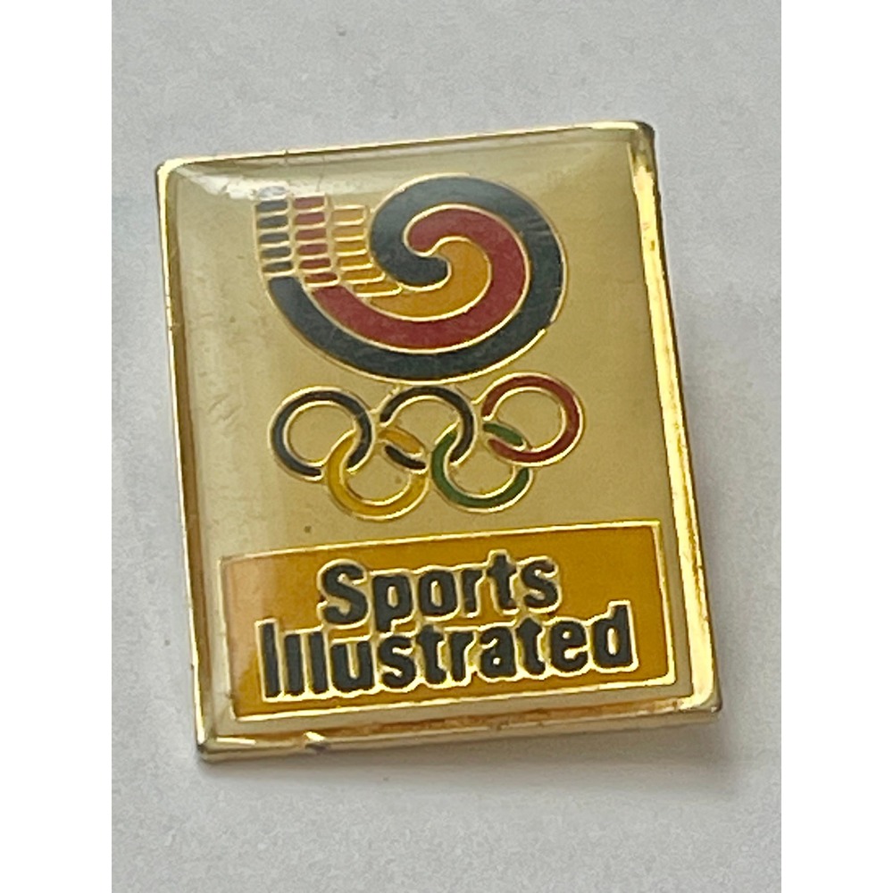 Vintage Sports Illustrated Olympics Lapel Pin Gold Tone USOC 36 USC‎ 380 00857